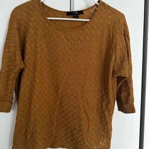 Forever 21 Mustard Knit Top